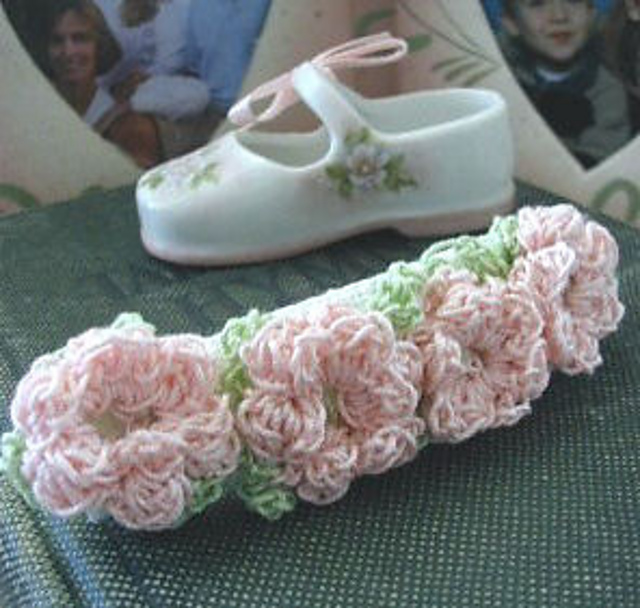 Pink Flowers Hairbow
