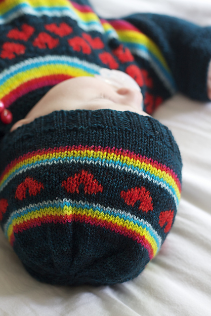 i heart rainbows hat