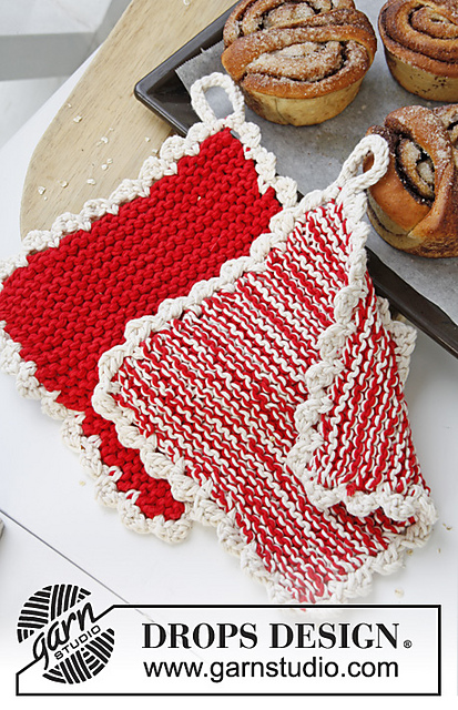 0-874 Christmas pot holders
