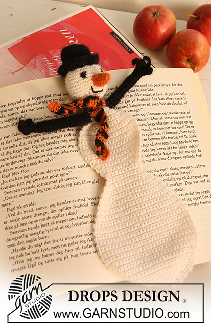 0-737 Snowman bookmark for Christmas