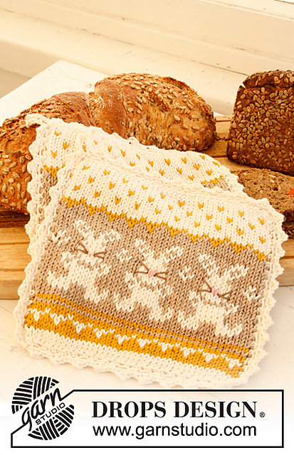 0-765 Pot holder with pattern for Easter