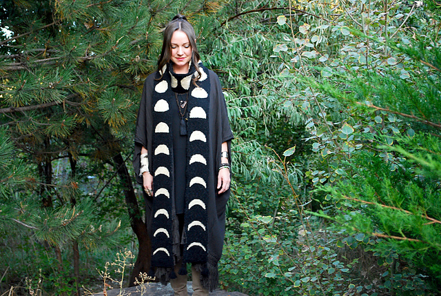 moon phase scarf