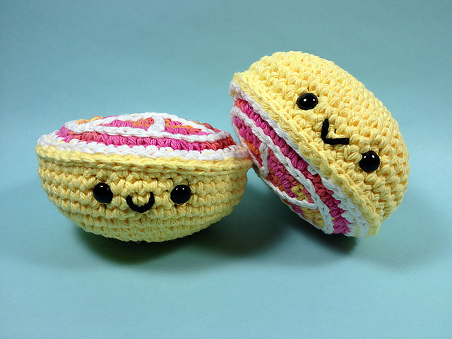 Amigurumi Grapefruit Halves