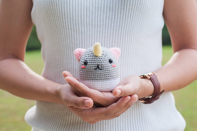 Phat the Rainbow Unicorn Amigurumi