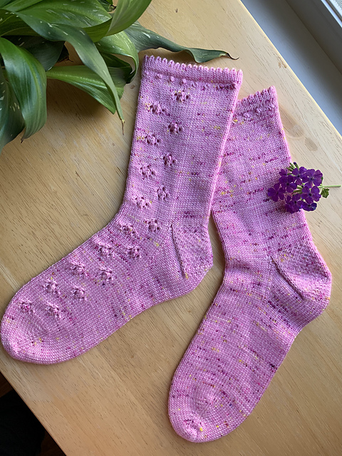 Cottage Blossoms Socks