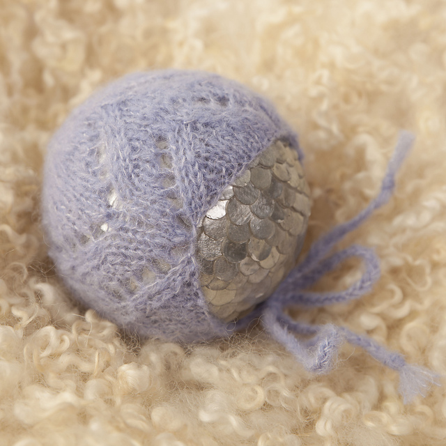 Ebony Newborn Bonnet