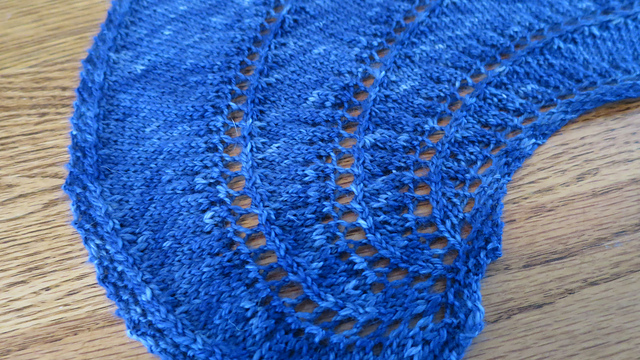 Half Spiral Shawl - Variation 1