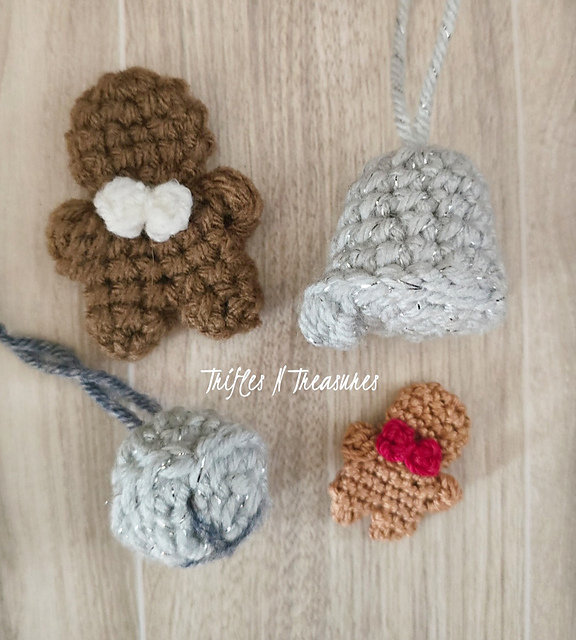 Tiny Treasures-Silver Bells and Gingerbread
