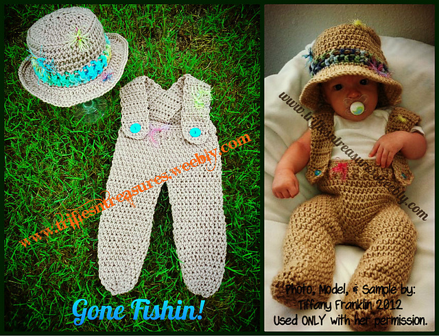 Gone Fishin! Infant Photo Prop Set