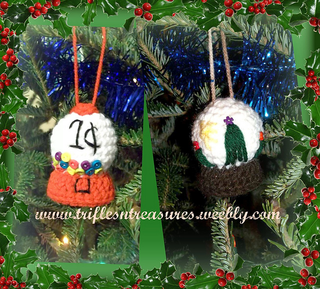 3D Snowglobe/Gumball Machine Ornament