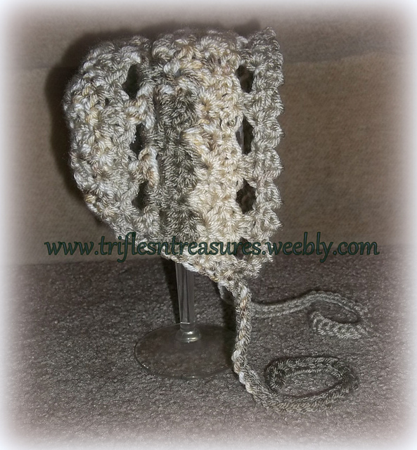 Preemie/Newborn Vintage Style Bonnet