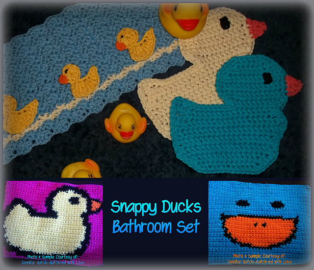 Snappy Ducks Bathroom Set