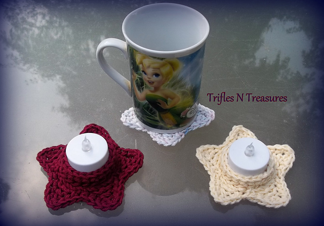 Stars Tealight Holder & Matching Coasters
