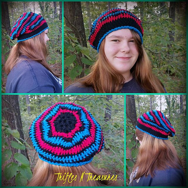 Squiggles & Stars Slouchy Hat