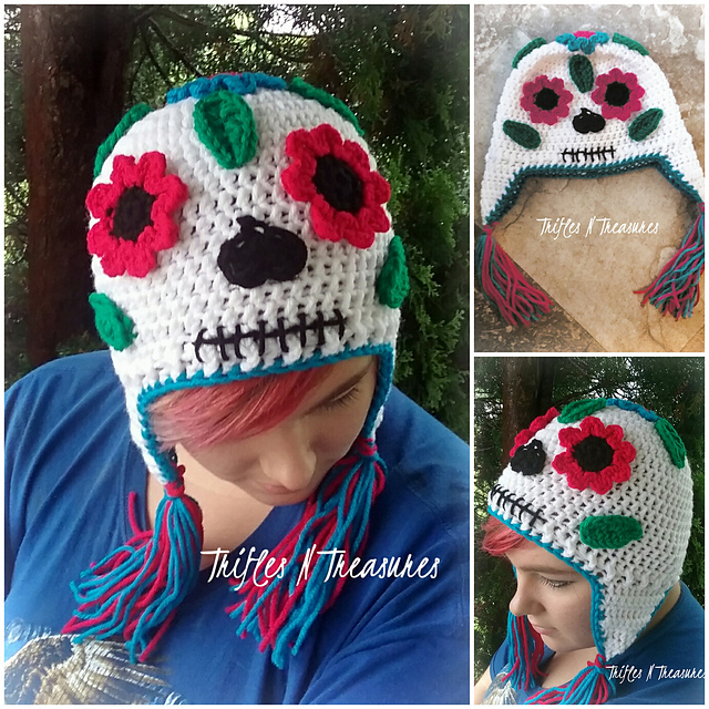 Sugar Skull Cap
