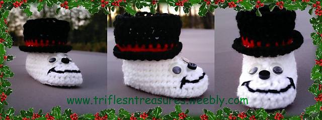 Snowman Booties