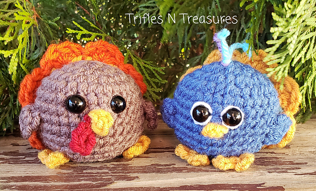 Little Chonks-Turkey and Peacock