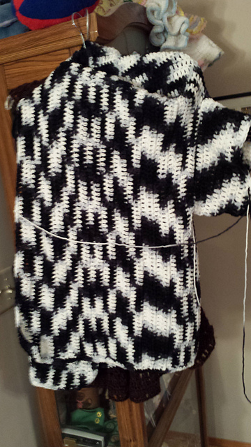Crochet wrap vest