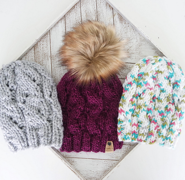 Faux Cables Beanie