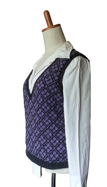 Vest med blomster