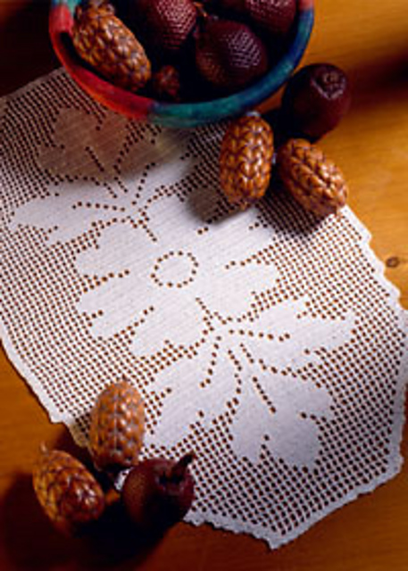 Oval Flower & Leaf Mat