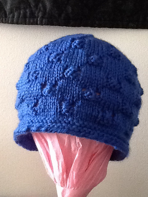 Bunny check baby hat