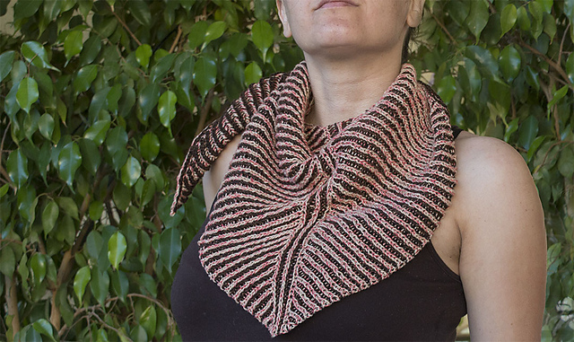 Basic Brioche Triangle Shawl
