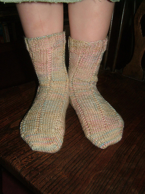 simplest ever lace socks