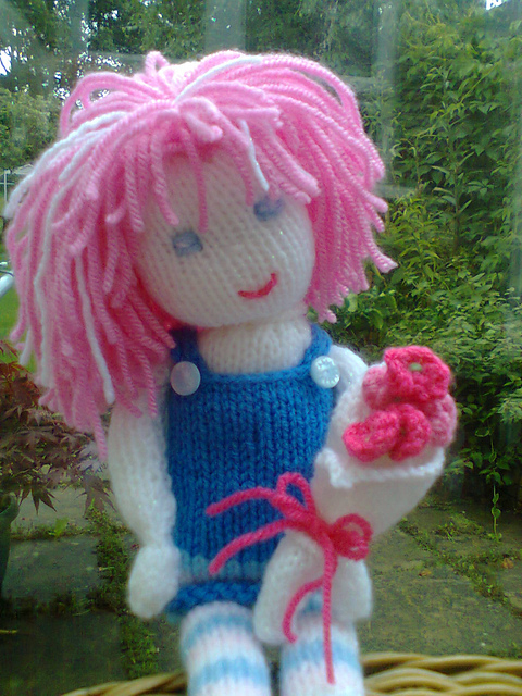 Knitted Doll -Crystal
