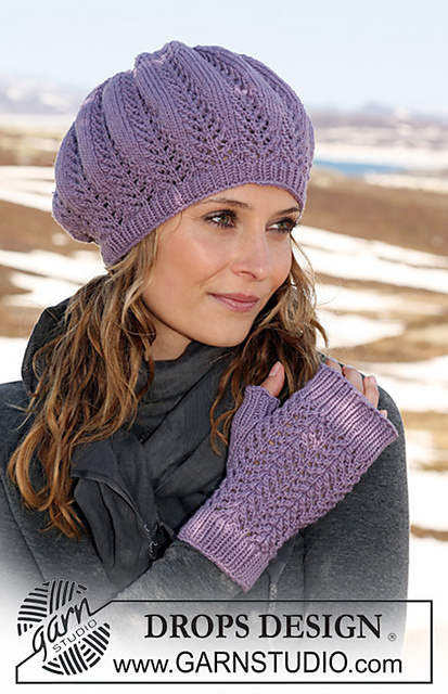 115-12 b - Purple Rhapsody Fingerless gloves