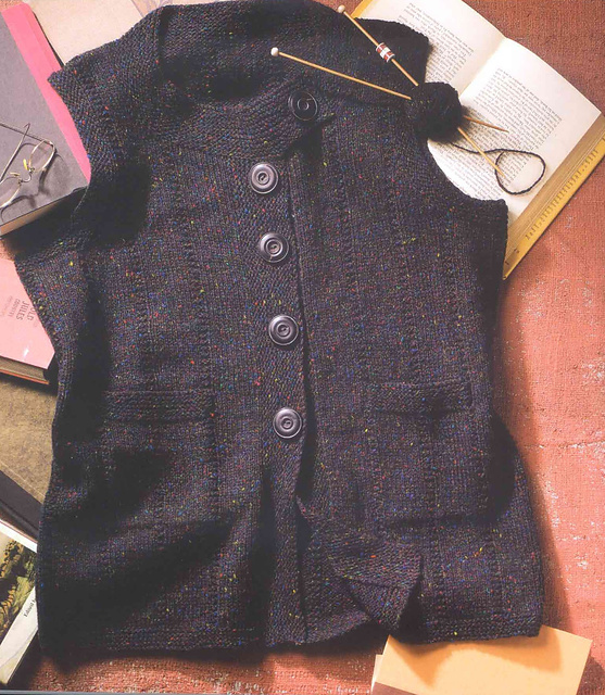 Ravelry: Bookworm Vest pattern by Cheryl Oberle