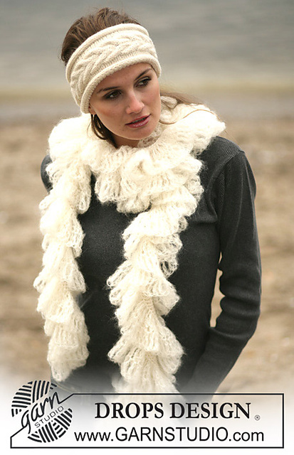 98-12 b - hair band in cable pattern