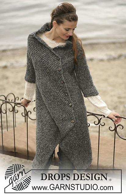 96-12 Long jacket with ¾ sleeves