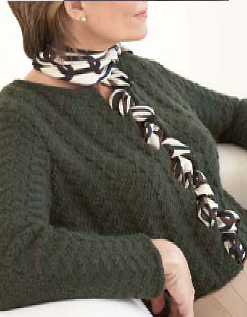 Scarf-Closing Cardigan