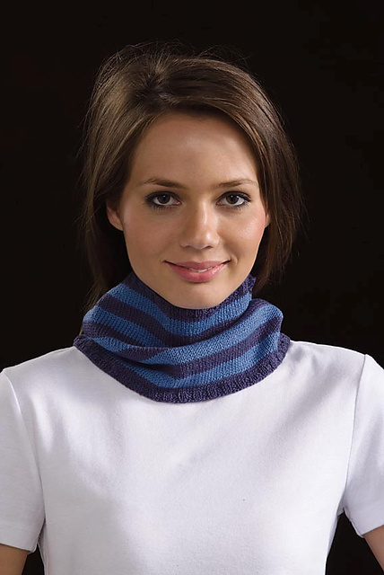 Striped Stockinette Cowl