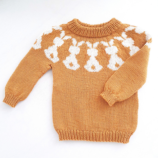 Ravelry: Barnas kaningenser / Junior's Bunny Sweater pattern by Tonje ...