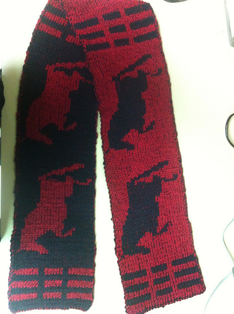 Horse Jumping Scarf Double Sided