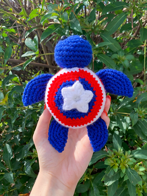 Captain America Turtle Plushie