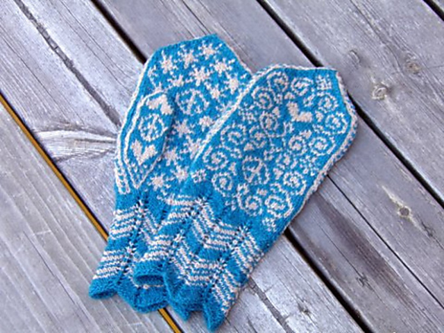 Selbu Peace&Love Mittens