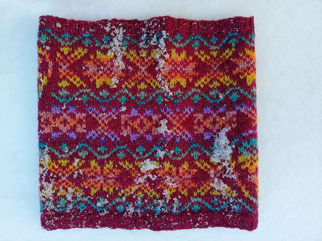 Fairisle & Paisley cowl