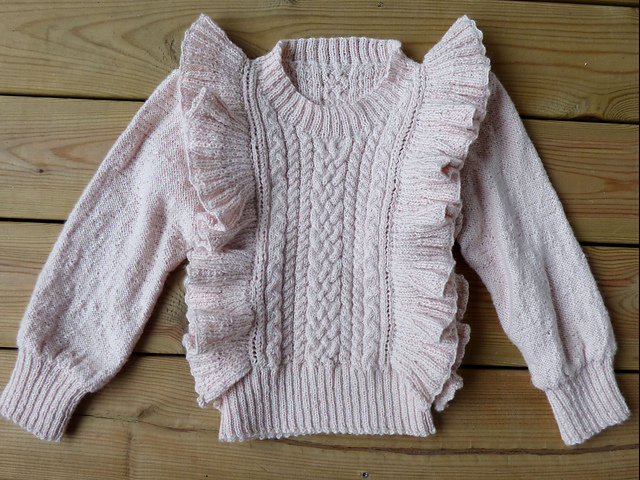 Flounce Baby Sweater