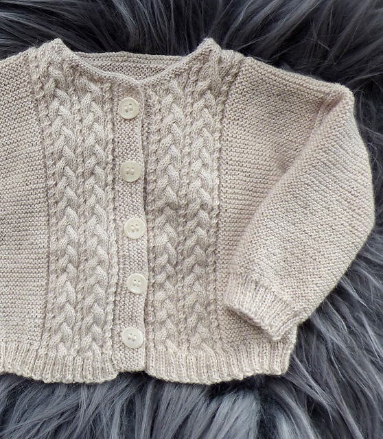 Cable Baby Cardigan