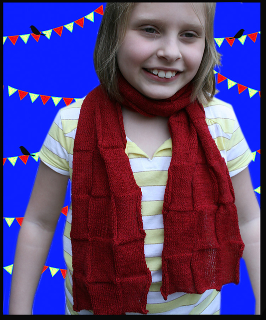 basketweave scarf