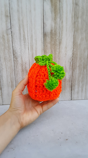Pumpkin Pom Pom Party Bag
