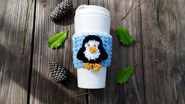Baby Penguin Cup Cozy