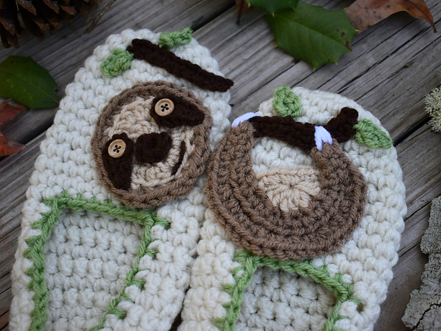 Ravelry: Happy Sloth Slippers pattern by Rebecca A Lang