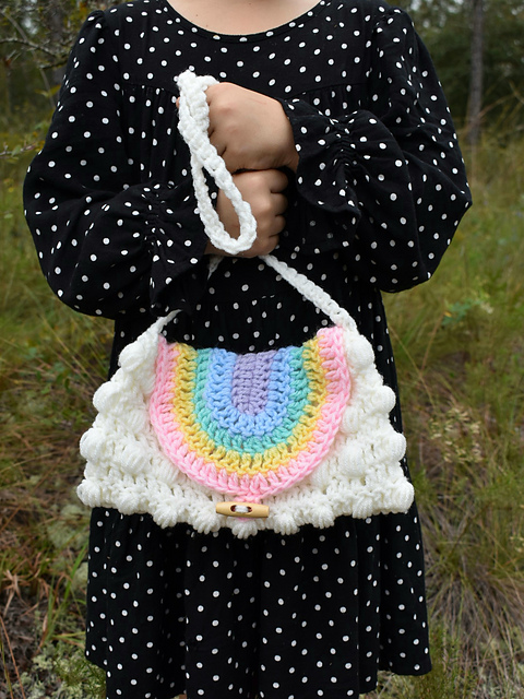 Rainbow Puff Purse