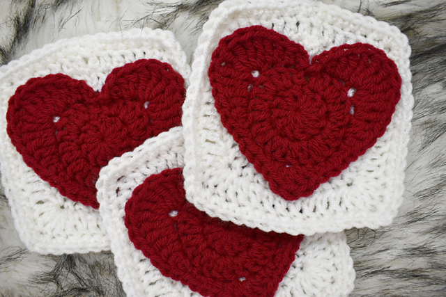 Valentine's Happy Hearty Granny Square