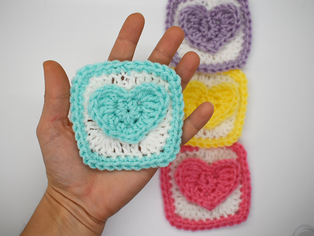 Conversation Hearts Granny Square