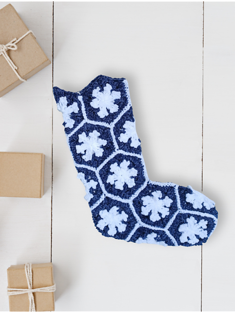 Snowflake Hexagon Stocking